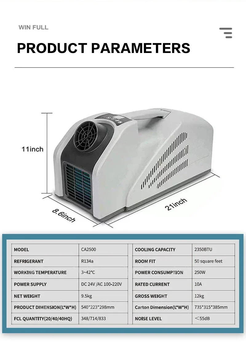 MINI tanque de energia OEM sala externa eletrônica poderosa unidade ac externa ar condicionado