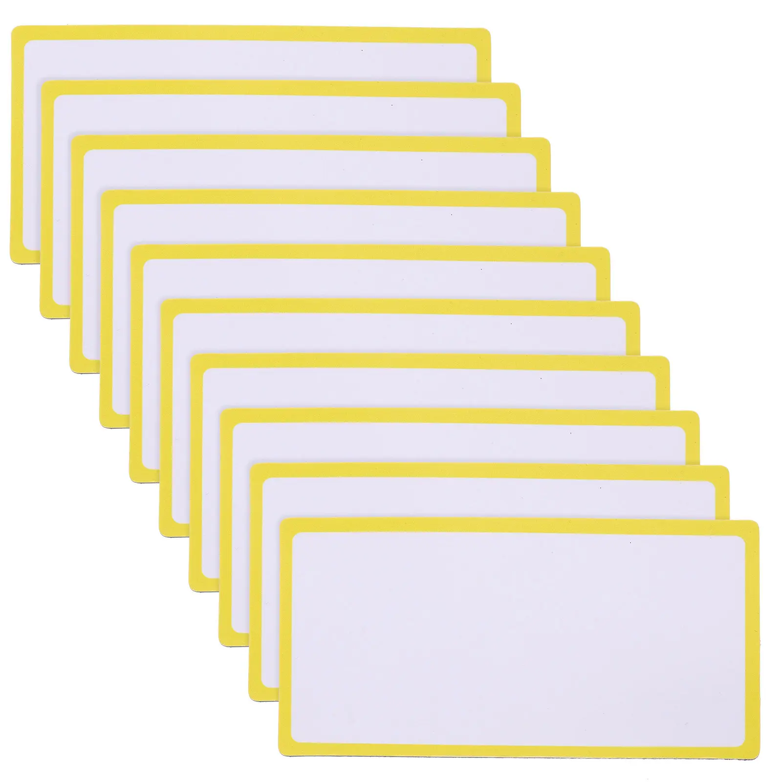 

10Pcs Magnetic Name Labels Dry Erase Reusable Writable Magnets for Fridge Whiteboard File Shelves Metal Surfaces Household