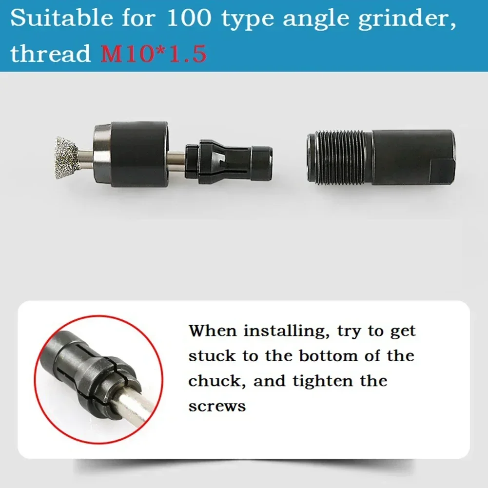 Imagem -03 - Rebarbadora para Adaptador de Moedor Reto Aço de Alto Carbono Mandril para 100 Tipos Moagem e Polimento mm mm