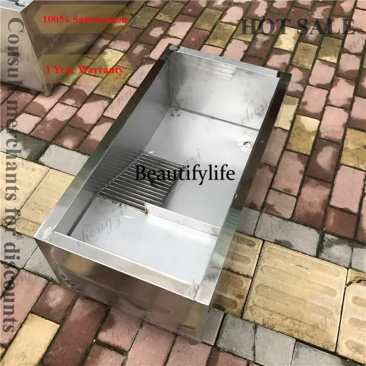 

A81 ltt stainless steel medium and large living room balcony household turtle pond with sun table breeding box