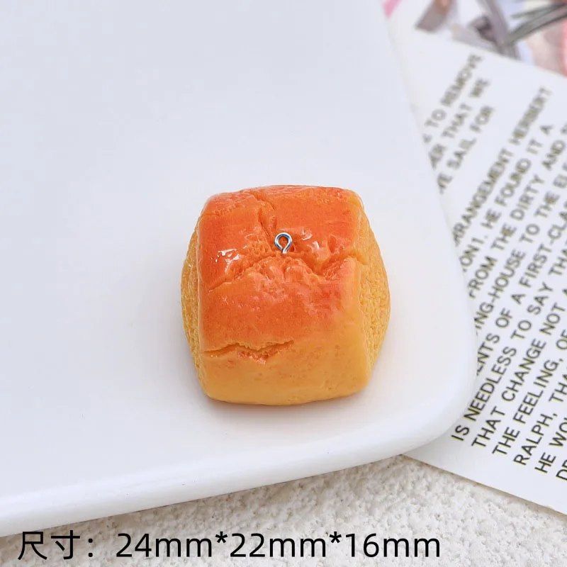 10Pcs Resin 3D Bread Charms Pendants For Jewelry Making DIY Handmade Earring Necklace Bracelet Decoration Accessories image 2