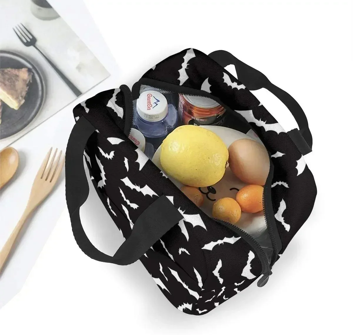 حقيبة غداء للهالوين معزولة لصندوق الغداء وحقيبة تبريد للنزهات والتخييم والسفر والعمل