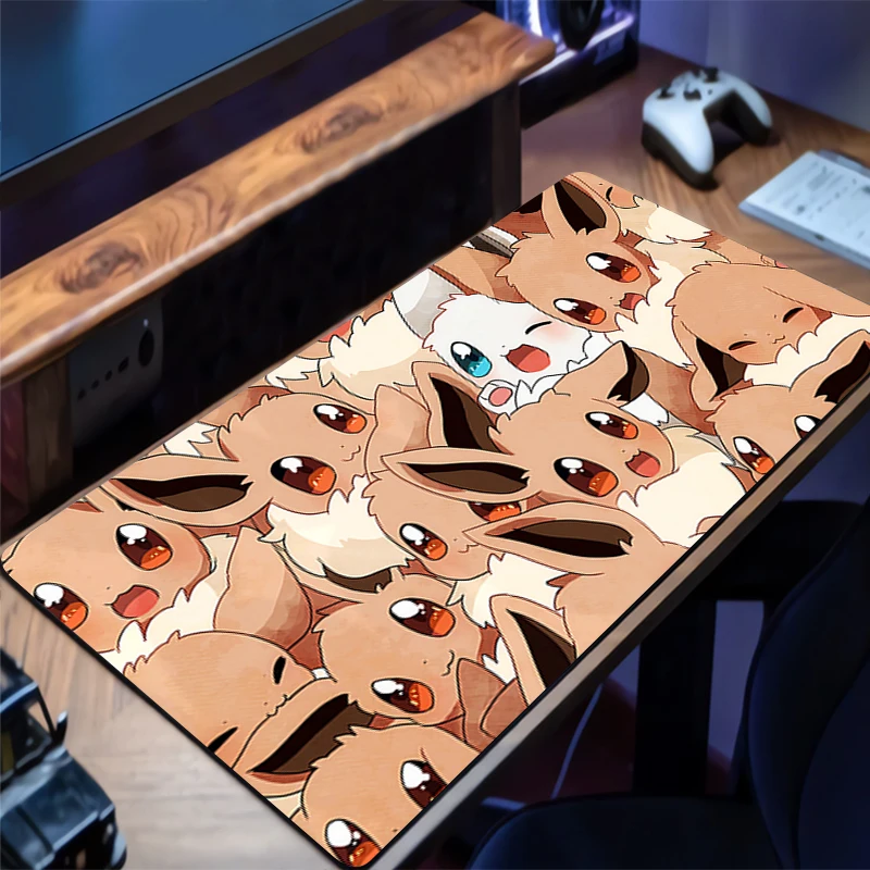 Tappetino per mouse Laptop antiscivolo Esports Laptop da ufficio P-Pokemons P-Pikachus Tappetino per mouse Giocatore di gioco Tappetino per mouse Accessori per PC Tappetino per tastiera