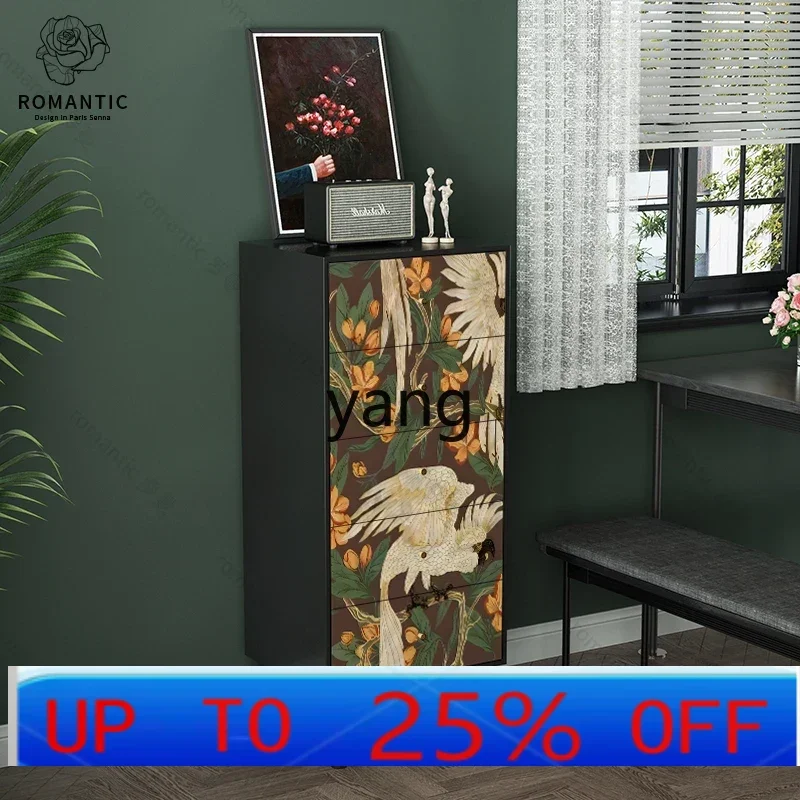 

LH Solid Wood Home Drawer Cabinet Living Room Sofa Side Cabinet Bedroom Corner Wall Locker