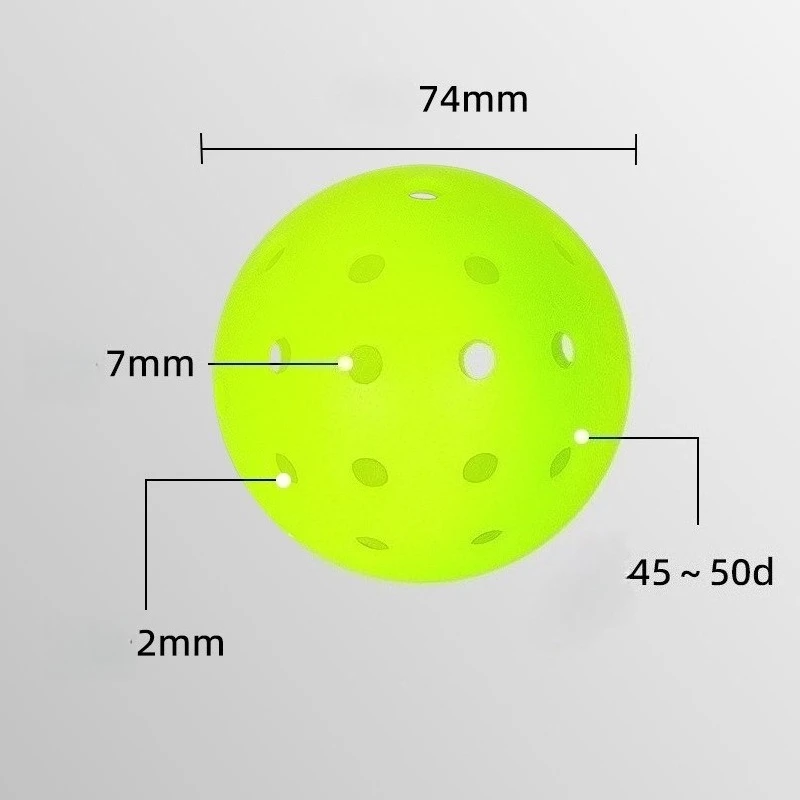 X-40 Pickleball Game Ball 40 Holes Rotational Ball High Elastic Pickleball 5-pack