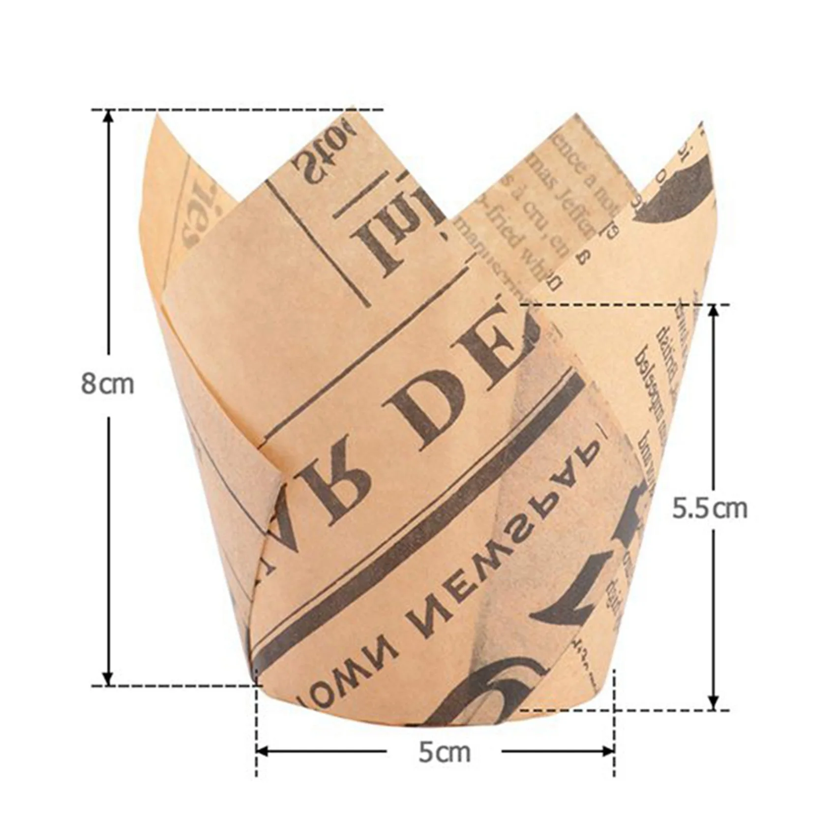 -A25M 150 peças de forros de cupcake de tulipa, copos de cozimento com roda cortadora de pizza com proteção protetora, fatiador de pizza portátil