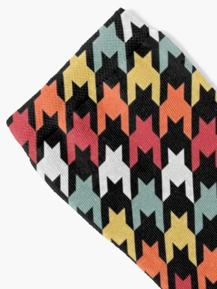 Colorful Houndstooth Socks Running soccer anti-slip anti slip football valentine gift ideas Men Socks Women's