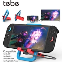 Estación de acoplamiento de TV plegable Tebe para Nintendo Switch, soporte OLED 1/2 con adaptador HDMI 4K 60hz, concentrador USB PD tipo C para Pad