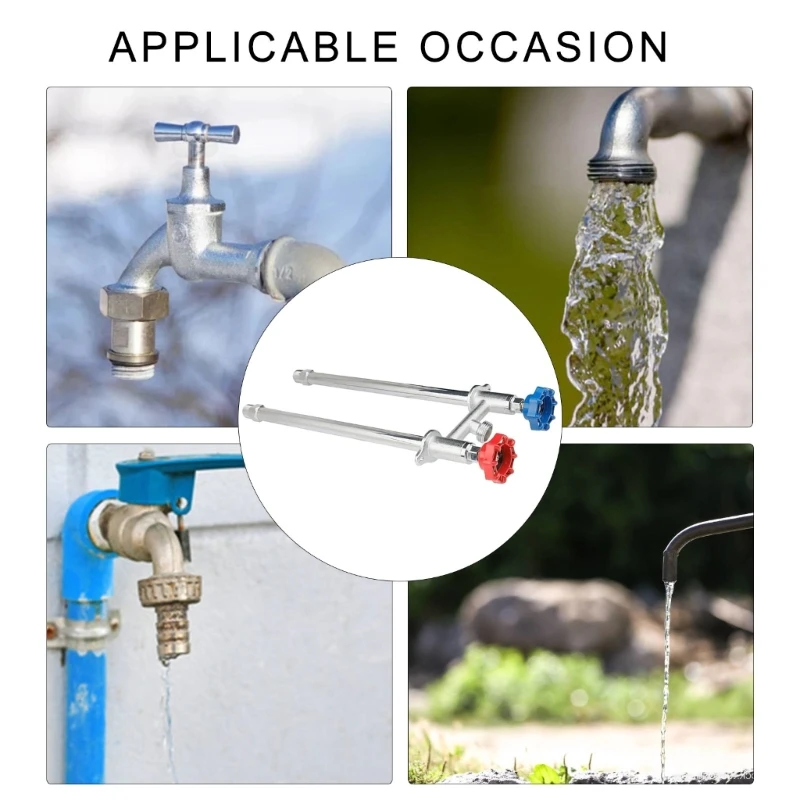 Upgrades Outdoor Hose Bibb rusts Resistant Heavy Duty Outdoor Water Tap Simple Installation for Farmers & Adventurers