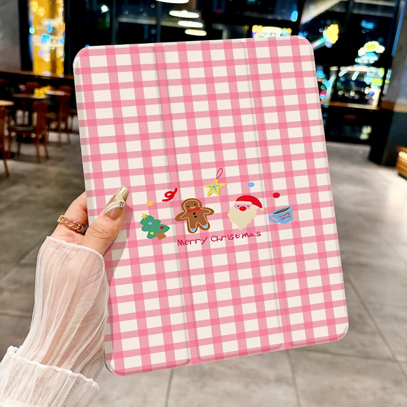 

Рождественский чехол и закаленная пленка для планшета для iPad pro 10/11/2020/6/7/8/Air 3rd/Air 4/9th Gen/Air 5th Gen 2022/Air 11