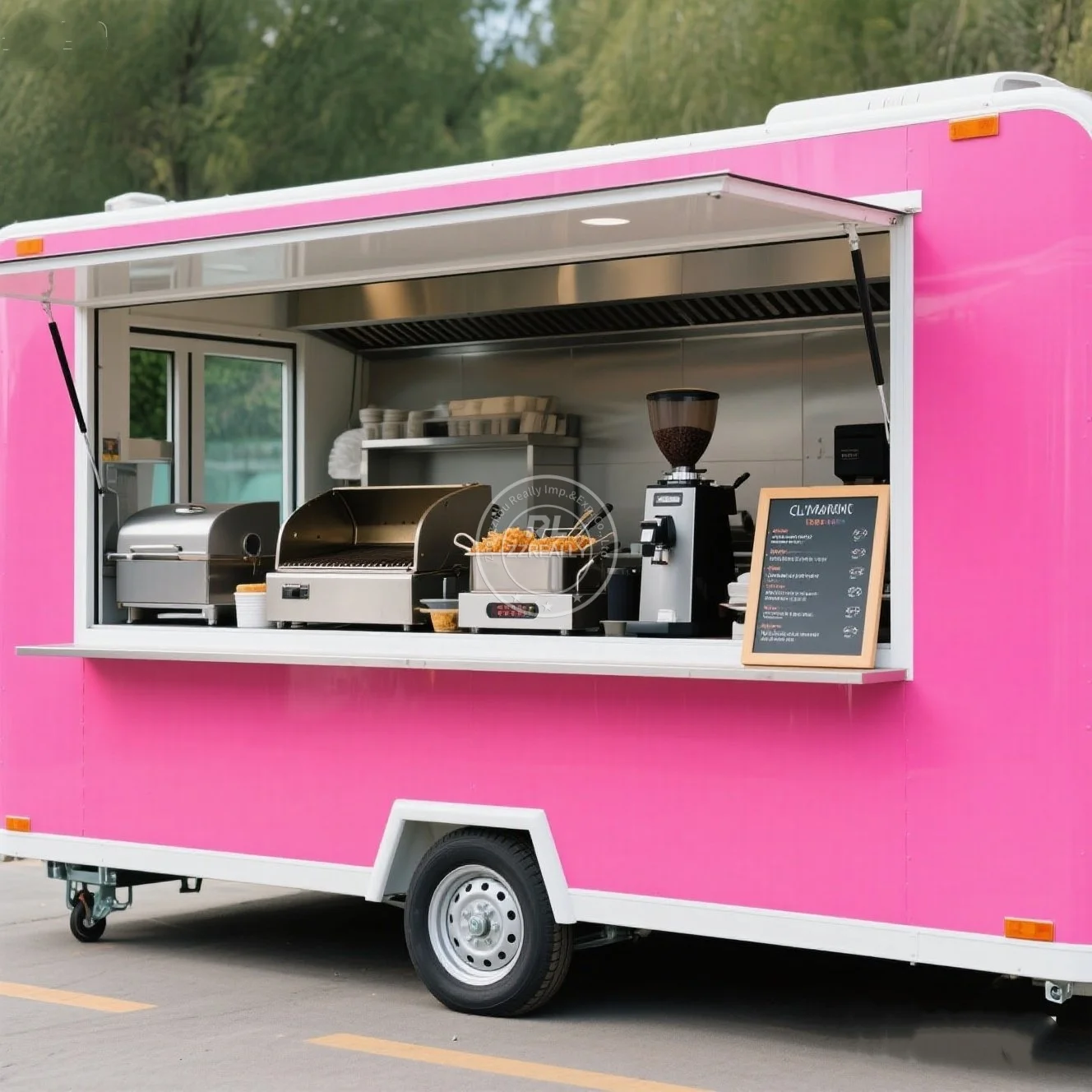 

USA Standard Beer Truck Round Type Food Trailer Customized Snack Carts Square Food Trailer Mobile Food Trailer