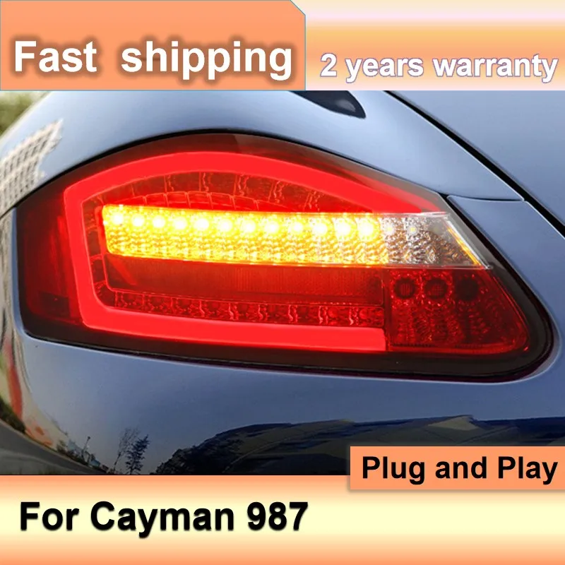 

Car Accessories for Porsche Cayman 987 Taillights 2013-2019 Cayman Tail Lights LED Rear Lights Fog Brake Dynamic Turn Signal