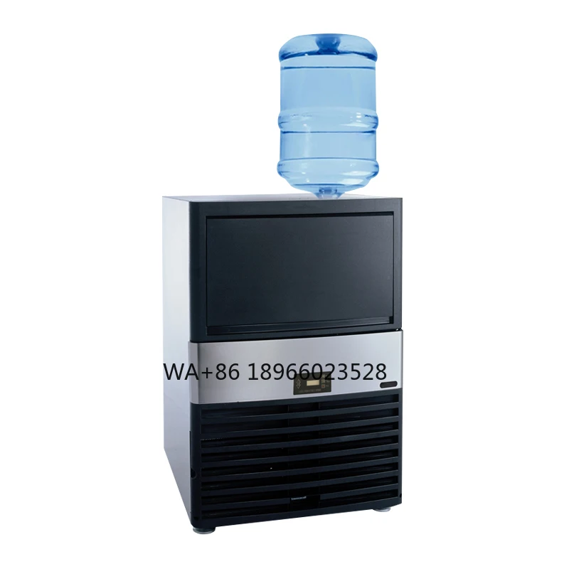 

Портативная настольная маленькая электрическая автоматическая машина для льда, машина для изготовления льда с квадратным кубиком и диспенсером для воды