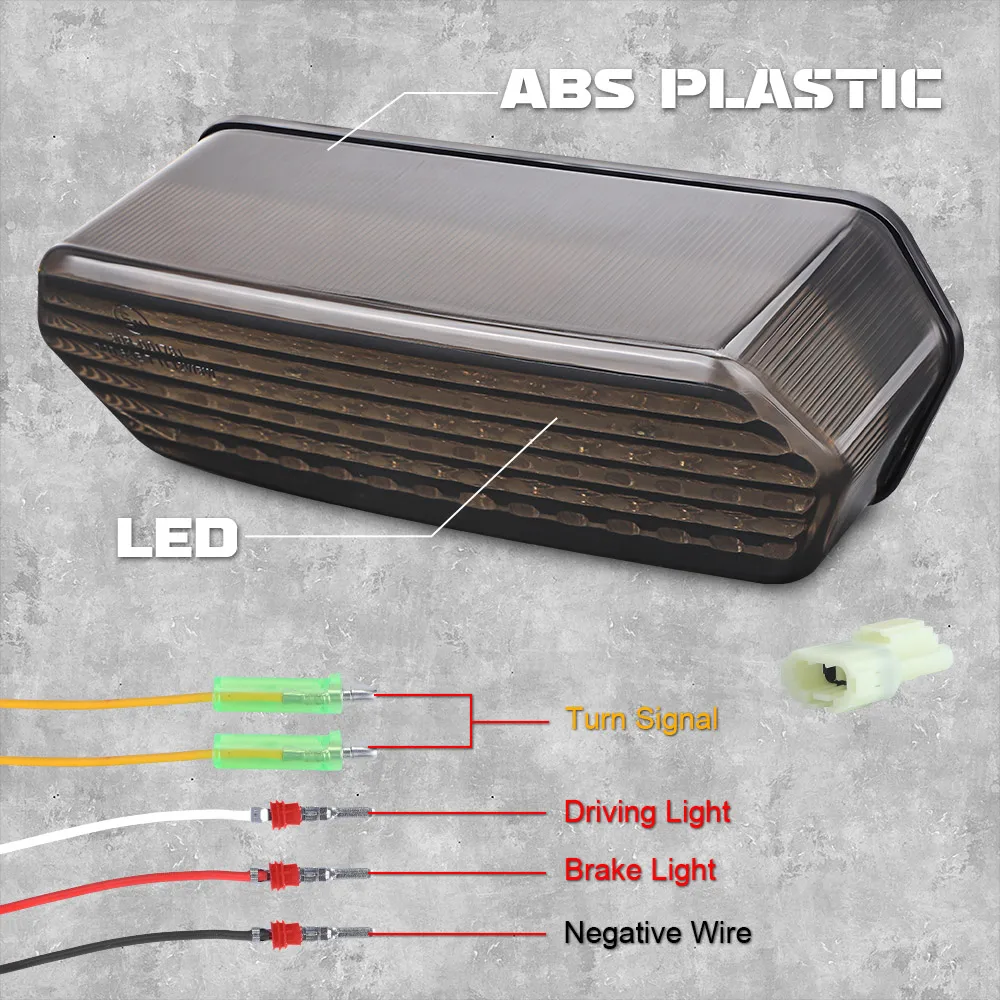مصباح خلفي متكامل LED للدراجات النارية مع مؤشر إشارة الانعطاف LED لهوندا MSX/Grom 125 2013-2016 لـ CB 650 F 2014-2015