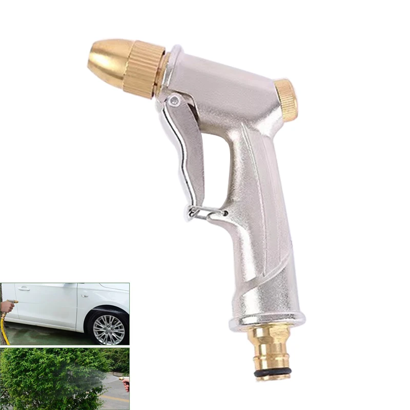 

SXLL High Pressure Metal Brass Nozzle Spray Gun for Garden Hose Pipe Lawn Car Wash Sprinkler Car Cleaning Tool