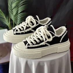 2026 Latest Men's and Women's Fashion Trendy Canvas Skateboarding Shoes Comfortable Thick Bottom Couple's Casual Sports Shoes