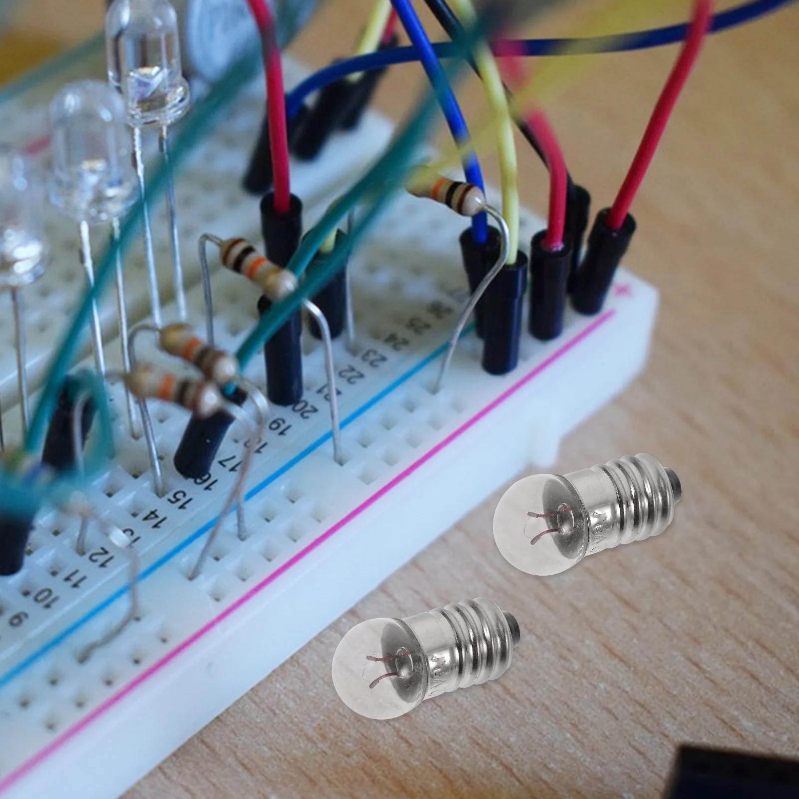 

50Pcs Small Light Bulbs Miniature Screw Base 1.5V Low Voltage Mini Light Bulbs for Circuits Crafts Experiments