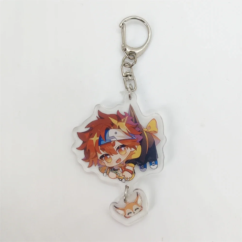 Anime SK8  Figure Keychain Bag Pendant Transparent Acrylic Cartoon Character Skateboard Key Chain Ring Jewelry Gift