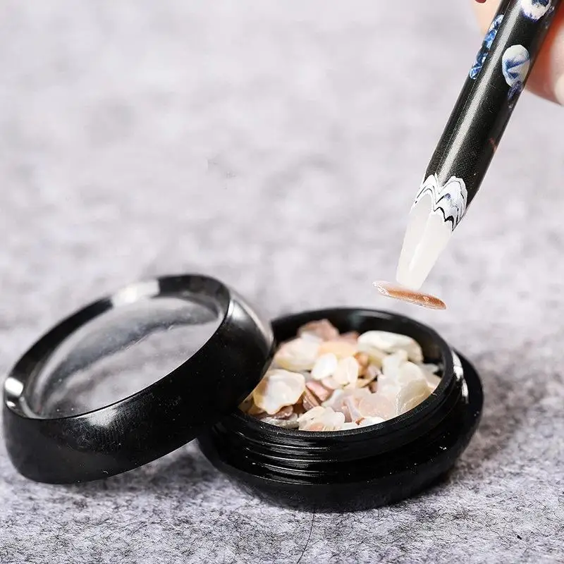 1 Stück Nail Art Dotting Stift, Strassstein-Aufnahmewerkzeug, kontaktloses Aufnahmegerät, Kristall-Wachsstift für Nagelsteine und Zubehör – Detail 11