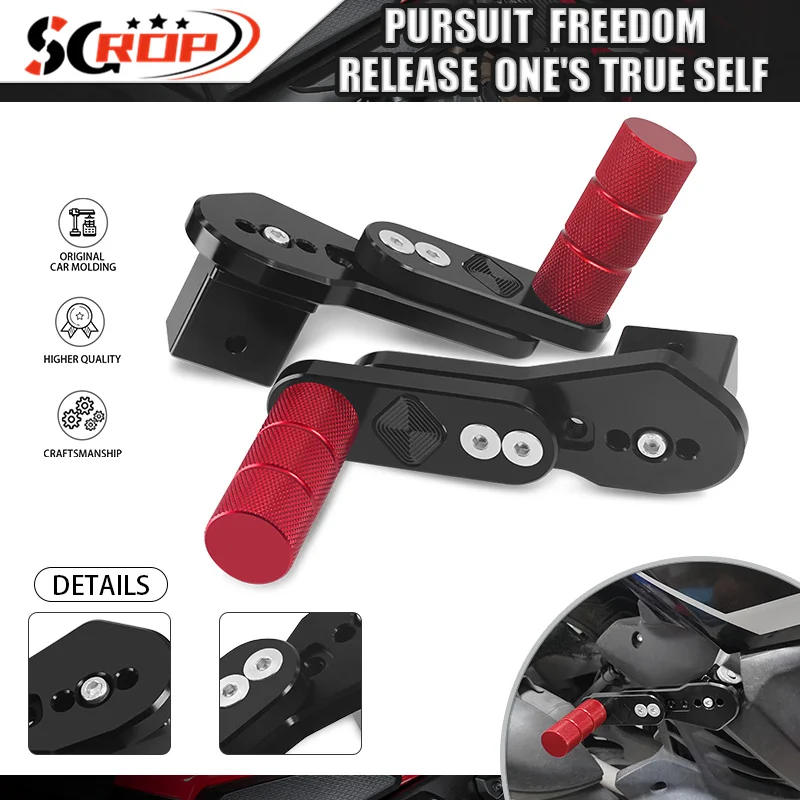 

Multi-angle Retractable Foot Pegs For YZF R3 R6 R15 R25 15-24 Motorcycle Adjustable Rear Passenger Footrest Pedals r3 r6 r15 r25