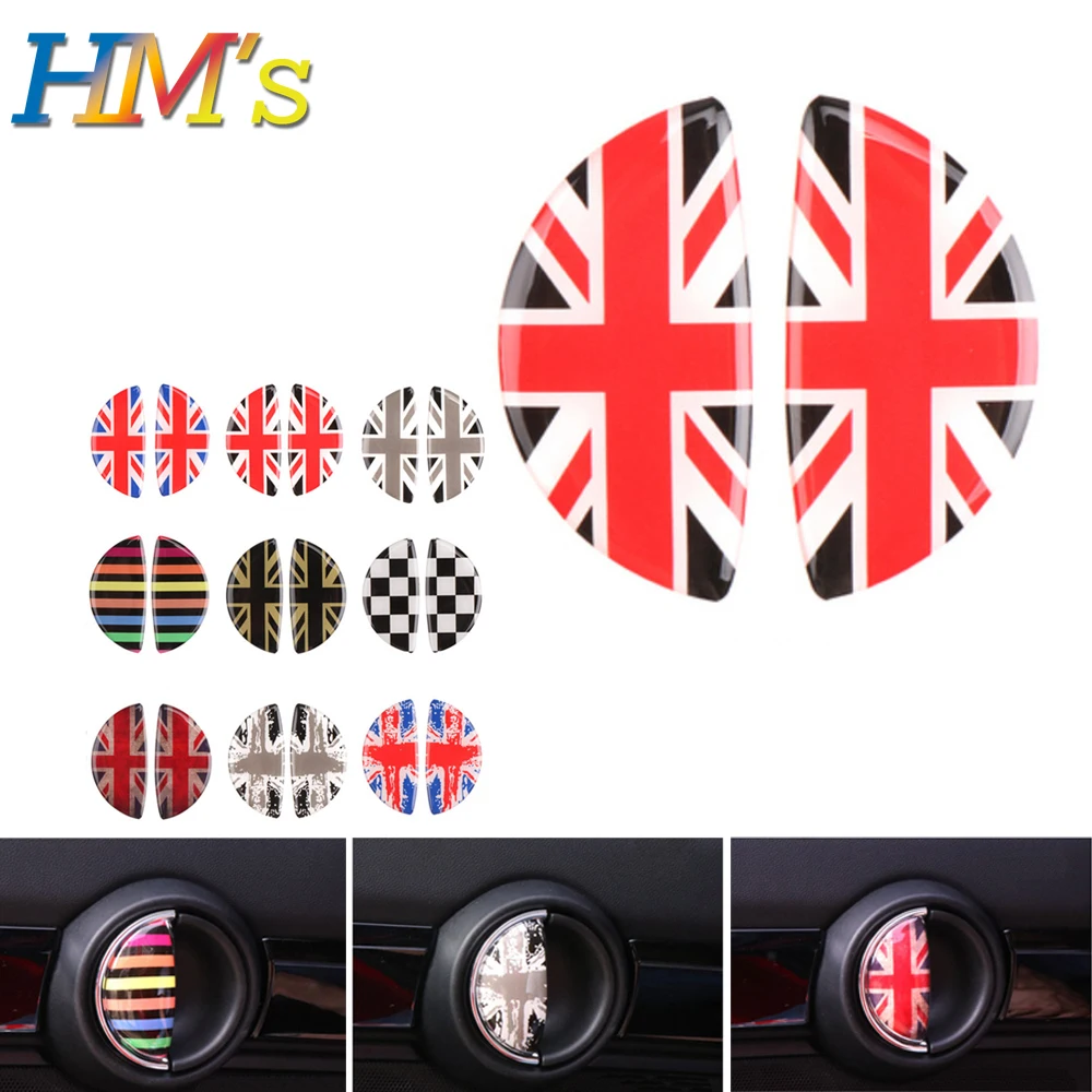 

Car Door Handle Sticker Crystal Epoxy Car Interior Decoration Decal For MINI COOPER Countryman F55 F56 F60 Car Accessories