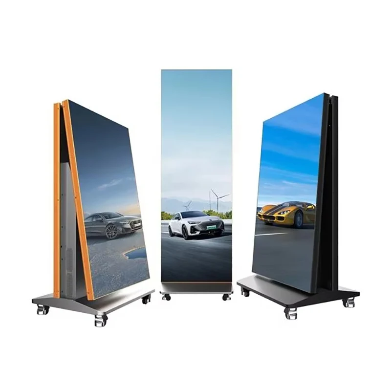 Indoor P2.5 SMD1515 HD Video Mirror Led Screen Portable Smart Advertising LED Poster Display