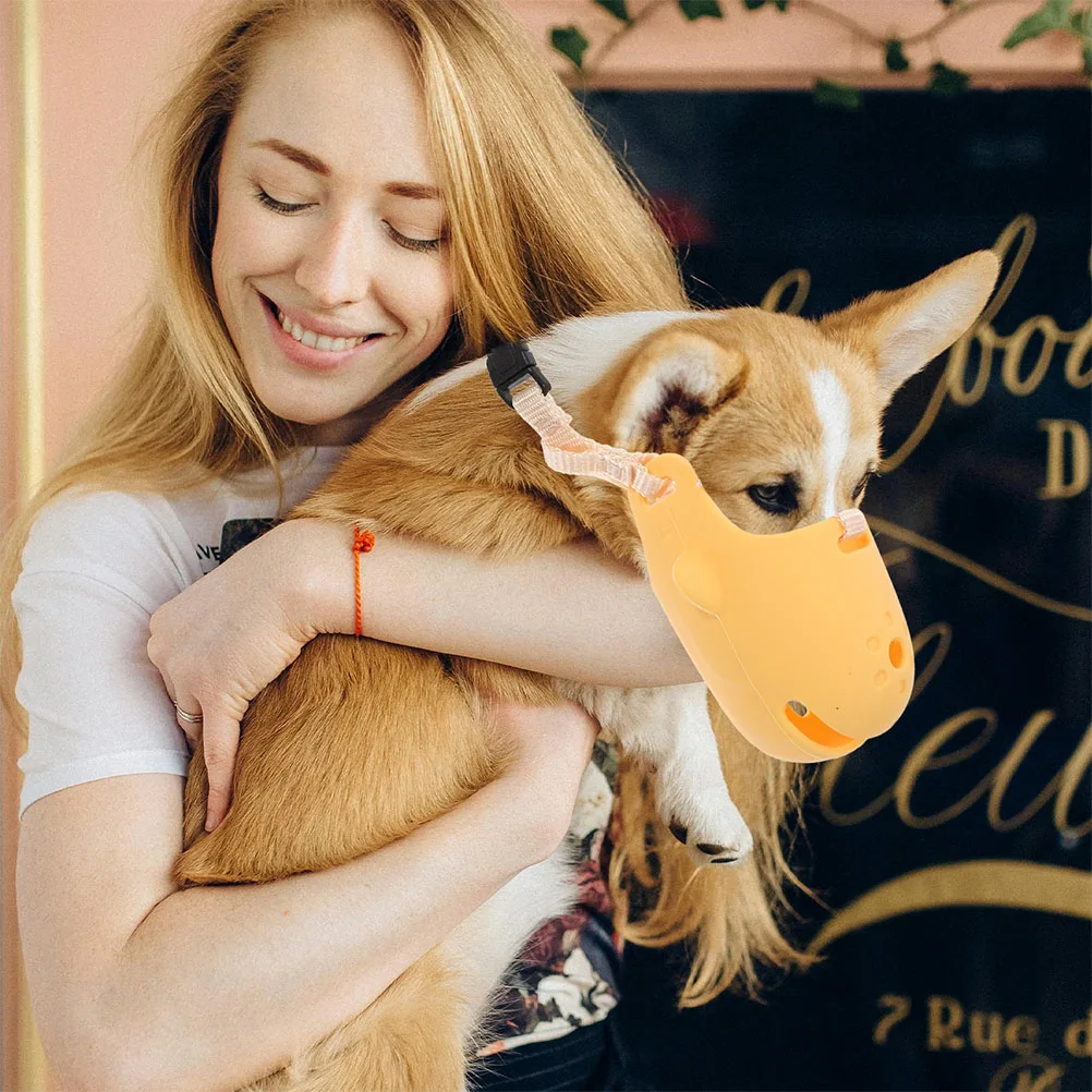 

Dog Muzzle For Small Dogs Breathable Anti Lick Biting Barking Muzzle Reusable Pet Mouth Cover Adjustable Xl Size