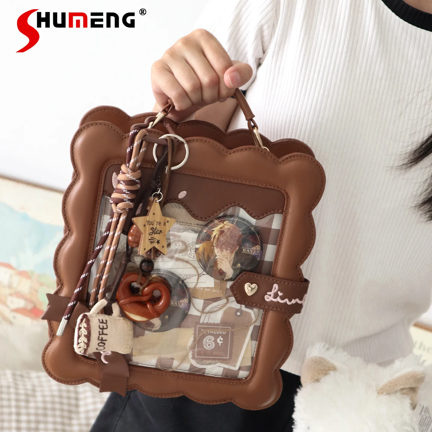 Original Student Y2K Itabag 2025 New Sweet Fashion Versatile Tote Bag Girls Women's Shoulder Bag College Style Backpack