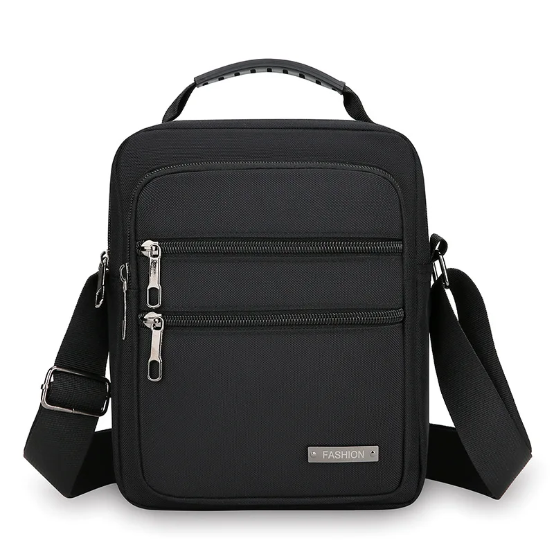 حقيبة كروس بسيطة وكبيرة السعة، حقيبة كتف واحدة من قماش أكسفورد للأعمال غير الرسمية، حقيبة كروس متعددة الطبقات مقاومة للماء #1