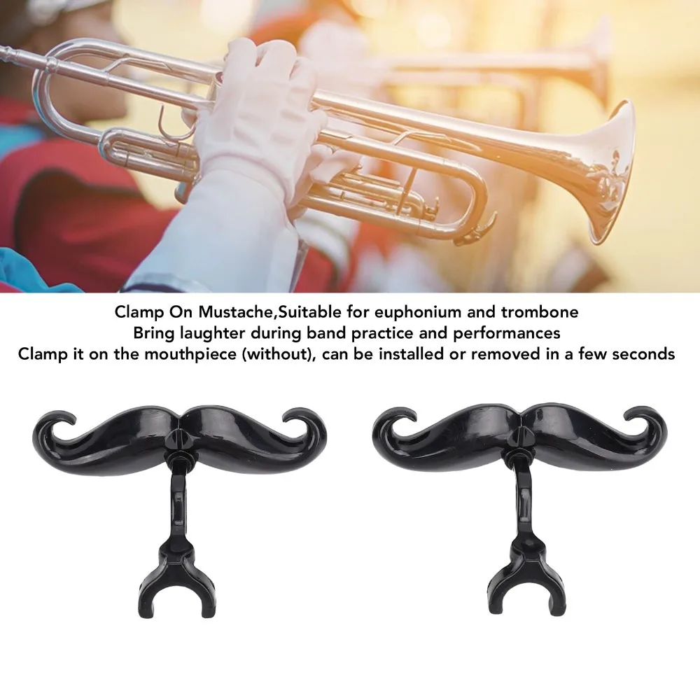 2 Pcs Clip Type Trombone Mouthpiece Beard Guard Portable Lightweight Musician Beard Clip 2 Pieces Set Small Size