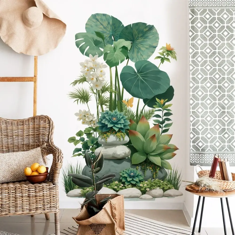 Large Size Wall Decal Sticker PVC Material Eco-friendly Wall Mural 3D Effect Removable Peel and Stick Mural Living Room