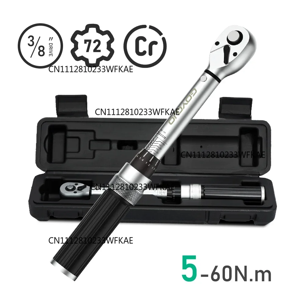 3/8” Torque Wrench 5-60N.m Square Drive Torques Key 1/4” Pro Torque Wrench 5-25N.m Professional Bicycle Automotive Repair Tool