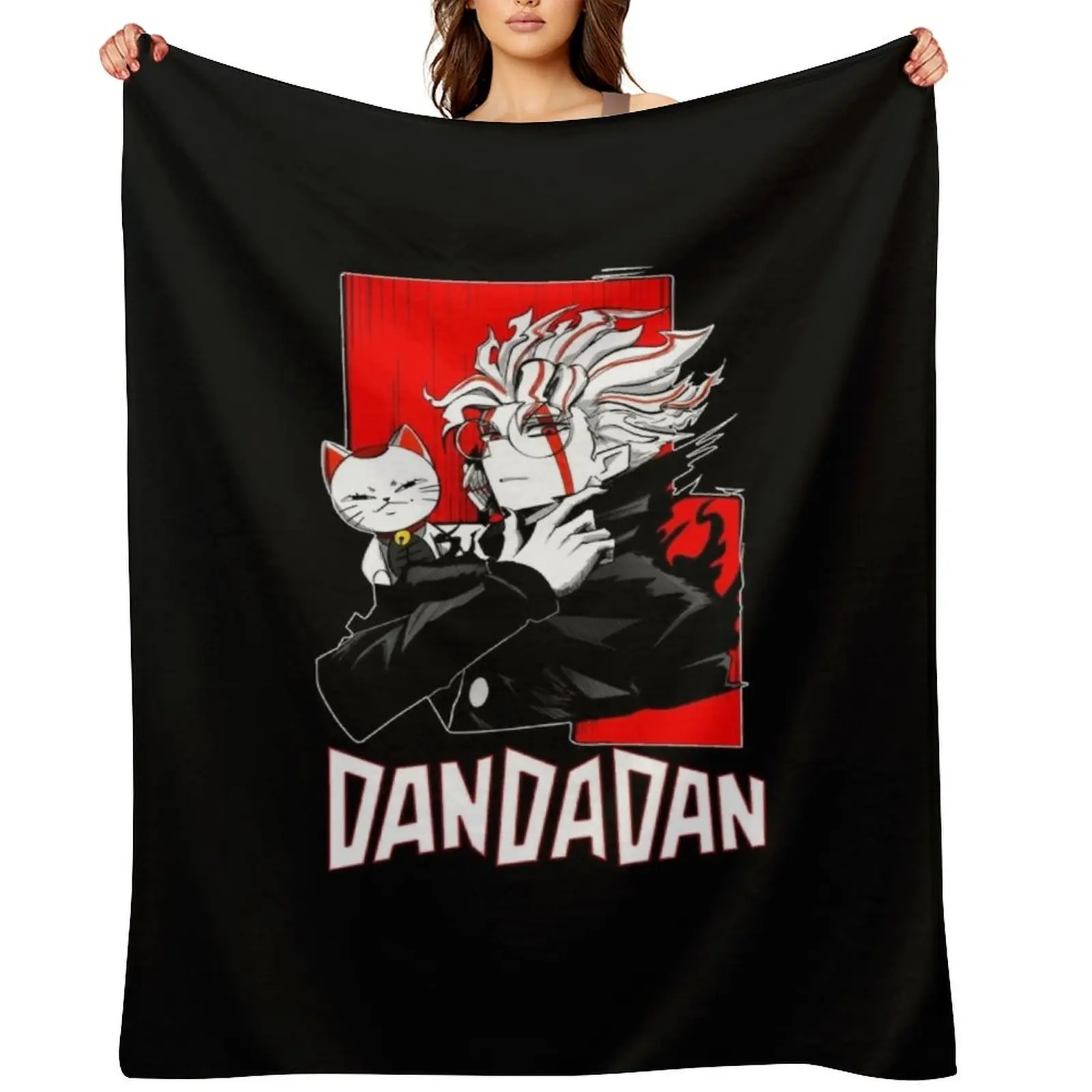 

dandadan cat Throw Blanket blankets ands Sofa Quilt Hairys Giant Sofa Blankets