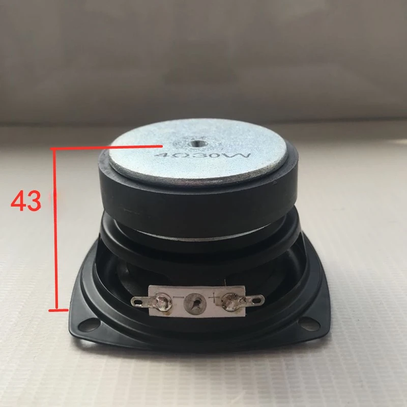 SOTAMIA 미드레인지 베이스 스피커, 고무 가장자리 멀티미디어 오디오 스피커, DIY 미니 베이스 스틸 캐논 우퍼, 3 인치, 78mm, 4 Ohm, 30W, 1 개