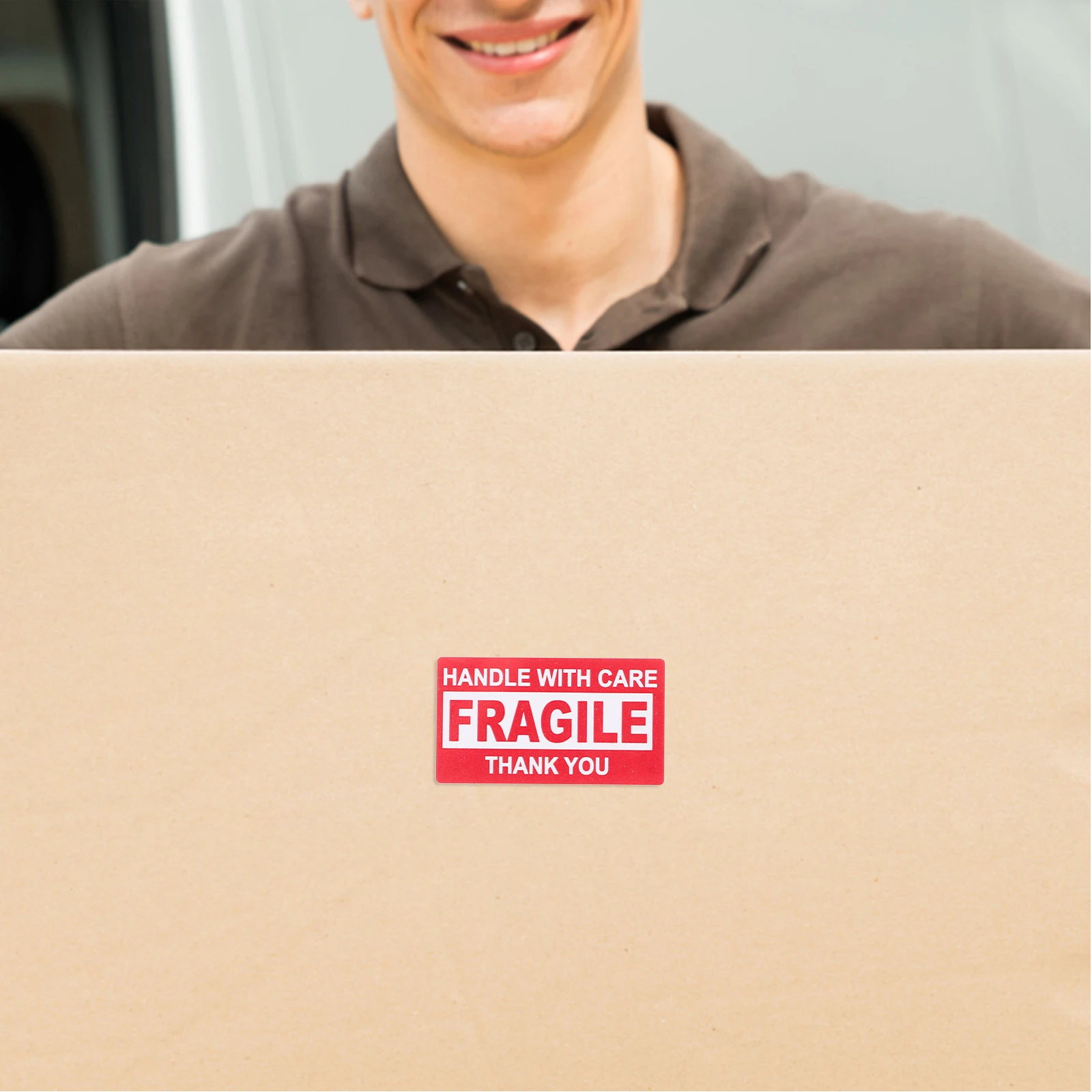 

3 Rolls Fragile Label Notices Shipping Stickers Decals Labels Adhesive Glass for Cargo Transport Markers Moving Essential