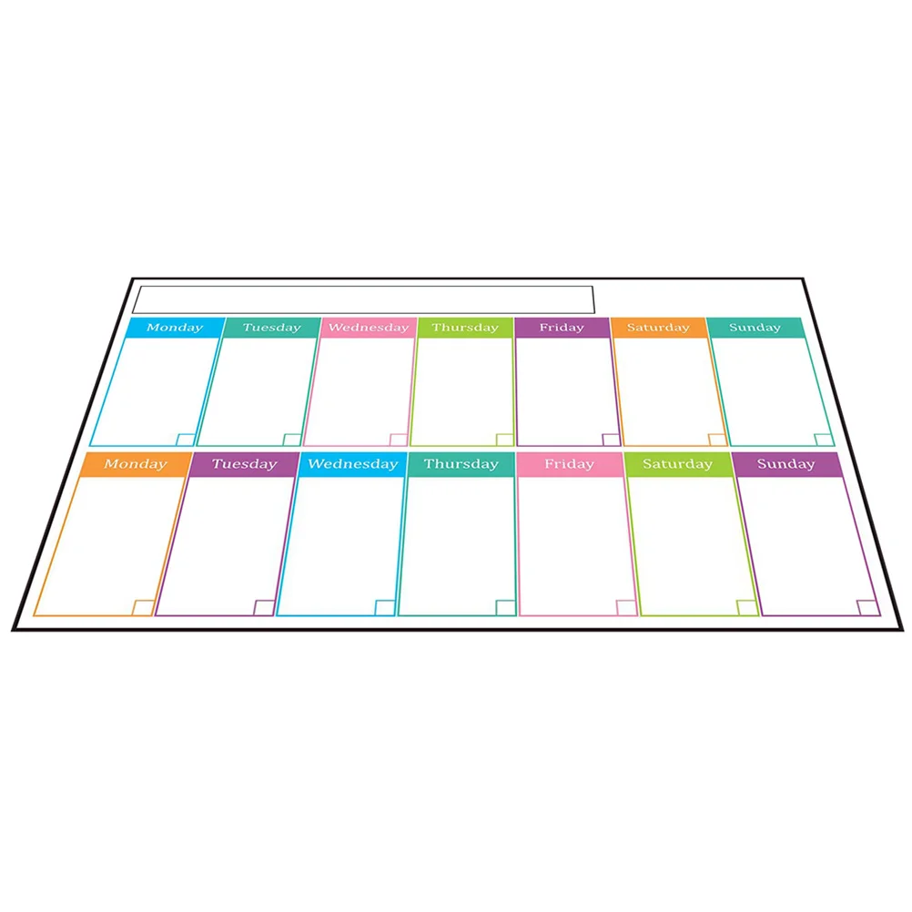 

Self Adhesive Whiteboard Weekly Dry Erase Calendar For Refrigerator Wall Notepads Sticker Message Board