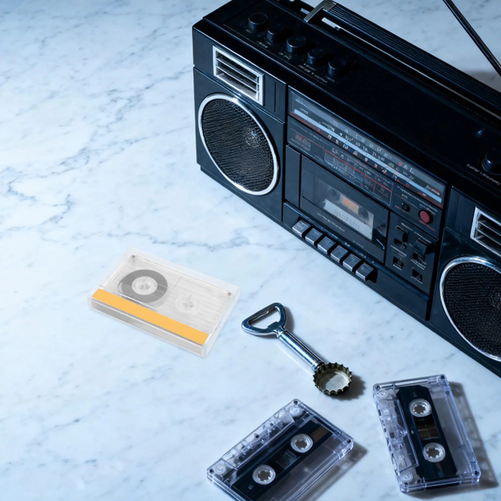 2Pcs Blank Audio Cassette Tapes Transparent Case Low Noise Clear Playback for Speech Music Notes Recording Blank Audio Cassettes