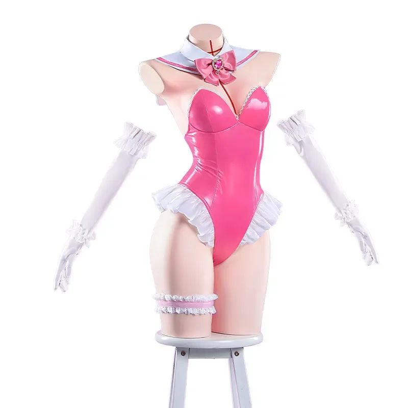 

Anime Blue Archive Shimoe Koharu Cosplay Costume Women Sexy Leather Bodysuit Bunny Girl Uniform Halloween Carnival Party Clothes
