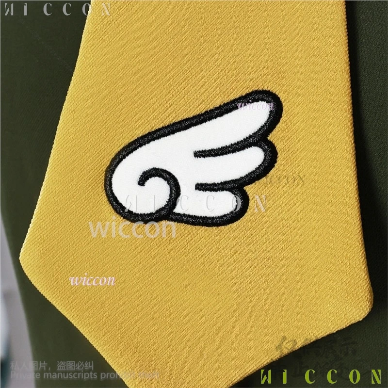 Аниме Cos Carcaptor Sakura Косплей Гонконг Аниме Костюм Зеленое Платье Лолита Лолита Лоскутная Мини Юбка Без Рукавов Парики Для Сакуры