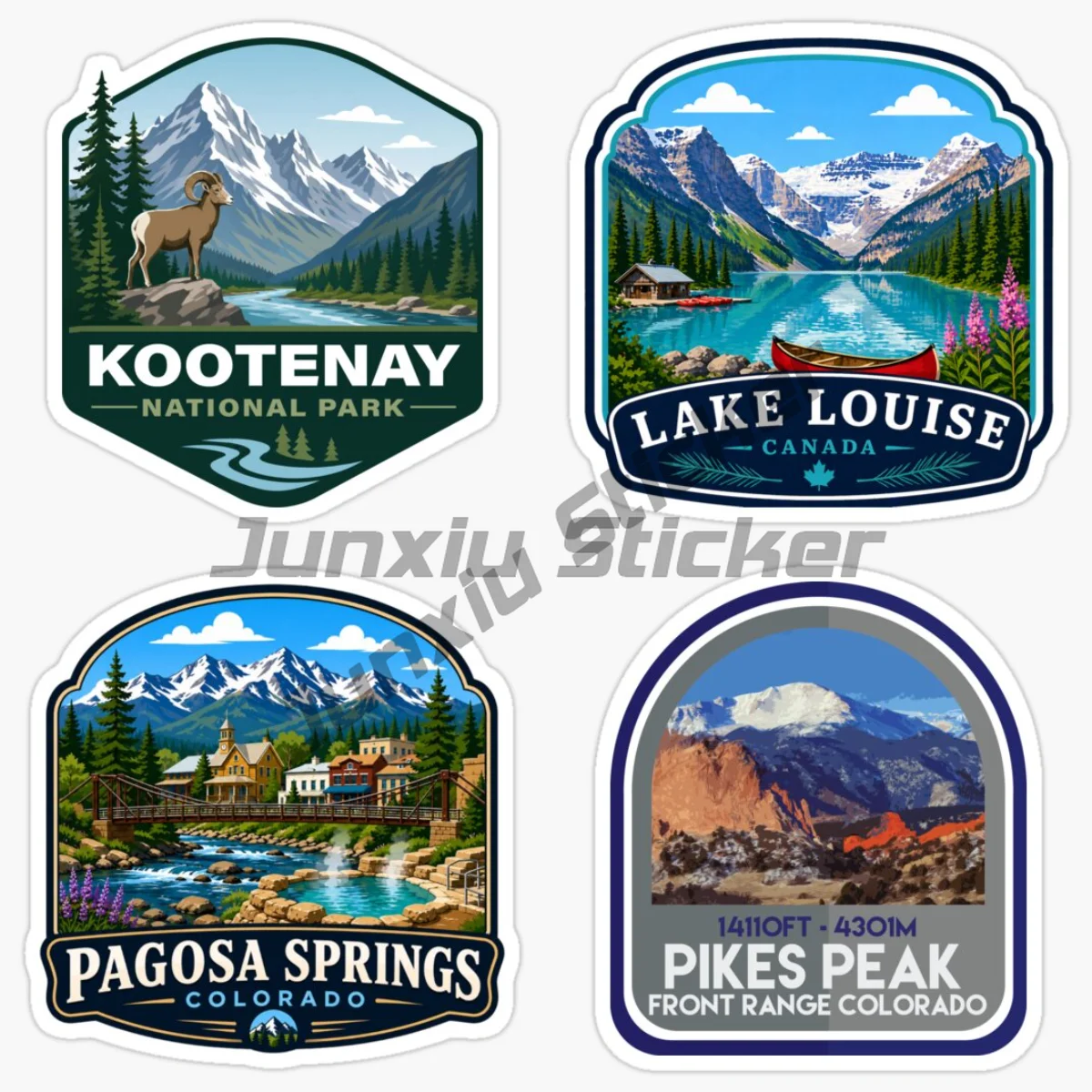 Bicycle Helmet - สติ๊กเกอร์ตกแต่งรถยนต์ รถจักรยานยนต์ และจักรยาน ลาย GRANBY COLORADO