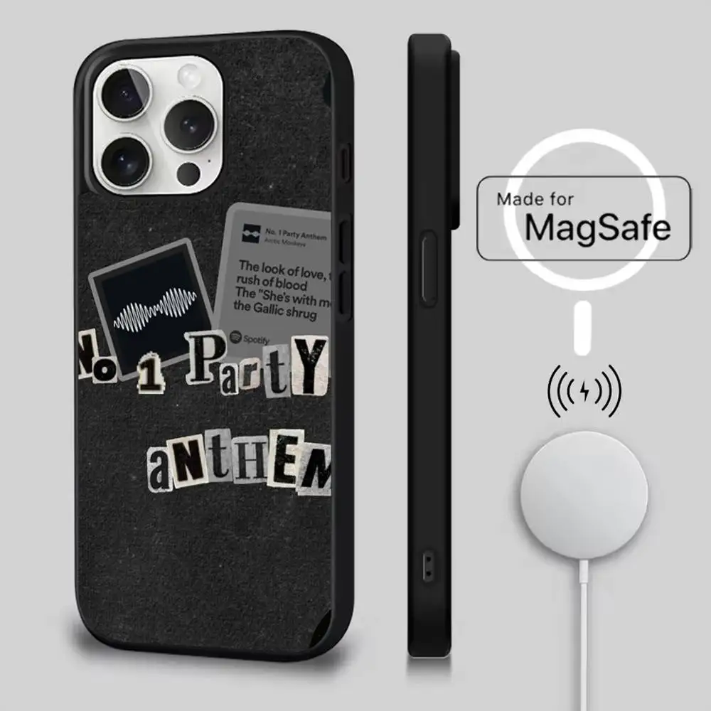 Band A-Arctic M-Monkeys Phone Case For iPhone 16,15,14,13,12,11,Pro,Max,Plus,Mini,SE4,E Magnetic Magsafe Wireless Charging