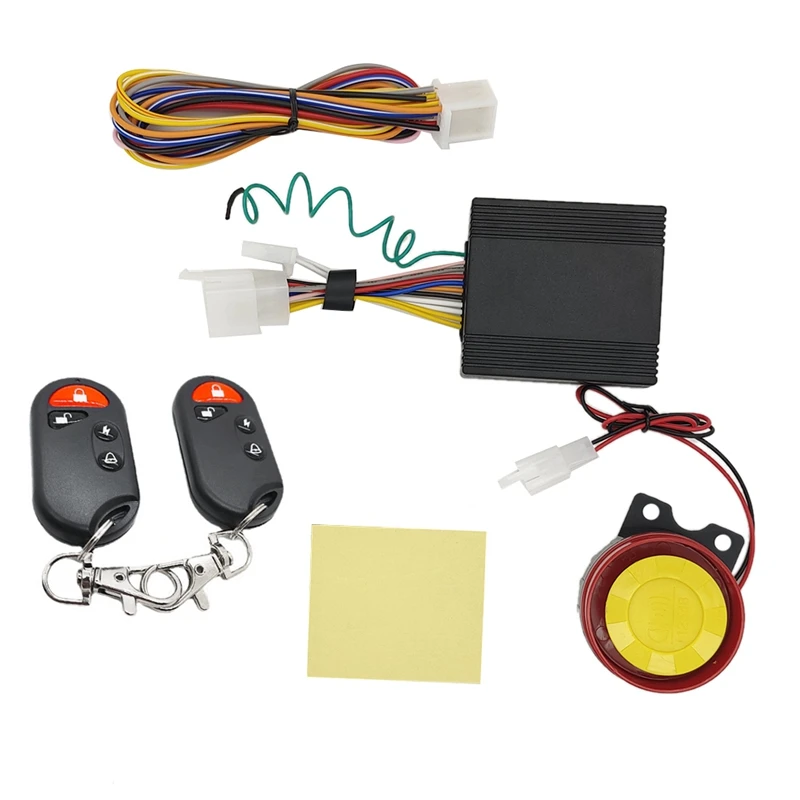 1 Set 12V Motorcycle Bike Security Alarm System Anti-Theft Scooter 125Db Remote Control Keyshell Motorcycle Speaker