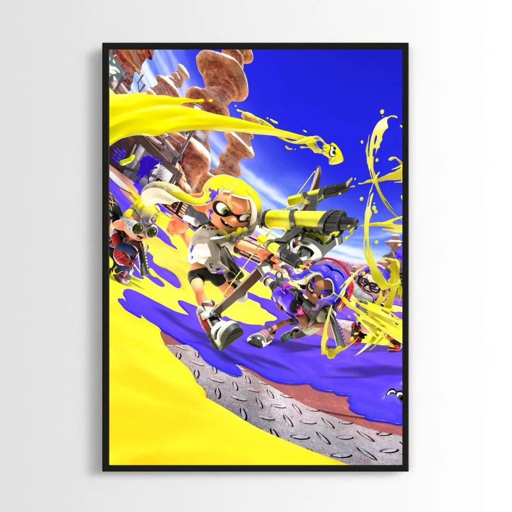 Game Splatoon 3 Poster Prints Wall Pictures Living Room Home Decoration