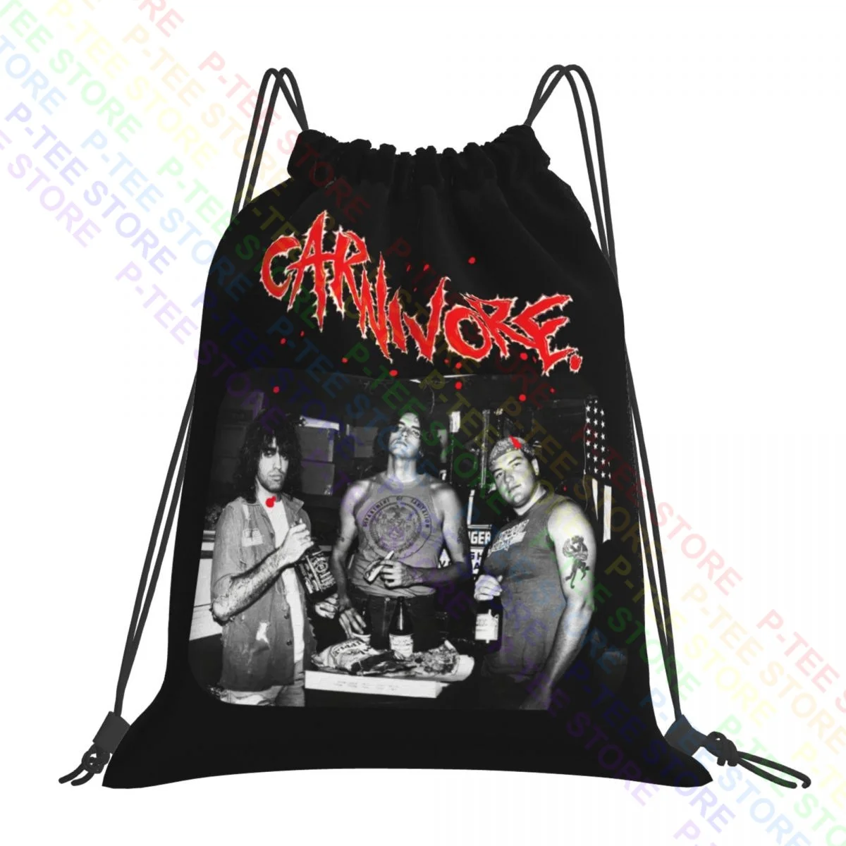 Carnivore Party Peter Sttele Type O Negative Thrash Punk Band Drawstring Bags Gym Bag Cute Personalised