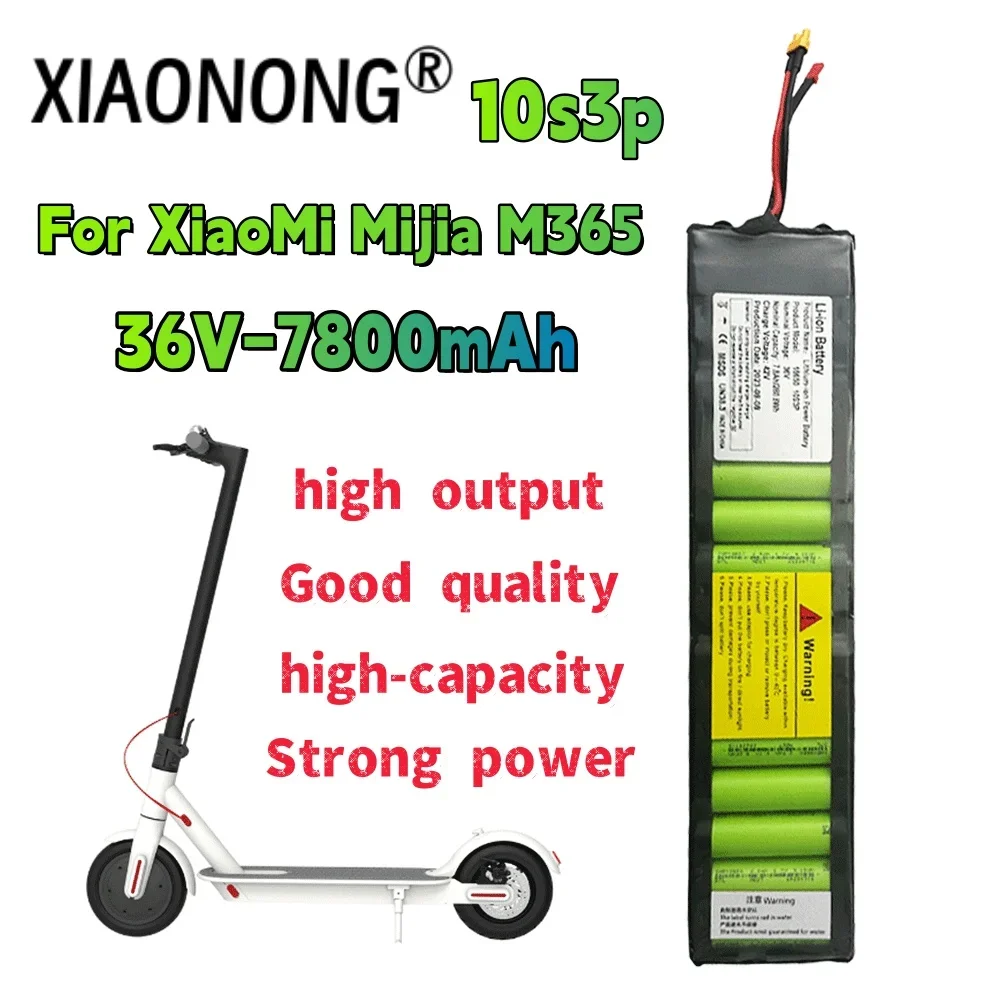 

10S3P 36V 7800mAH 18650 Lithium Ion Battery Pack 500W hHigh Power And Large Capacity For 36/42V Motorcycle Scooter