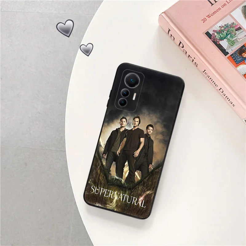 Black Matte Phone Case For Xiaomi 12s 13 12 Lite 12t 12x cc9 Redmi a1 a2 12c Note12 Pro Supernatural Jensen Ackles Soft Cover