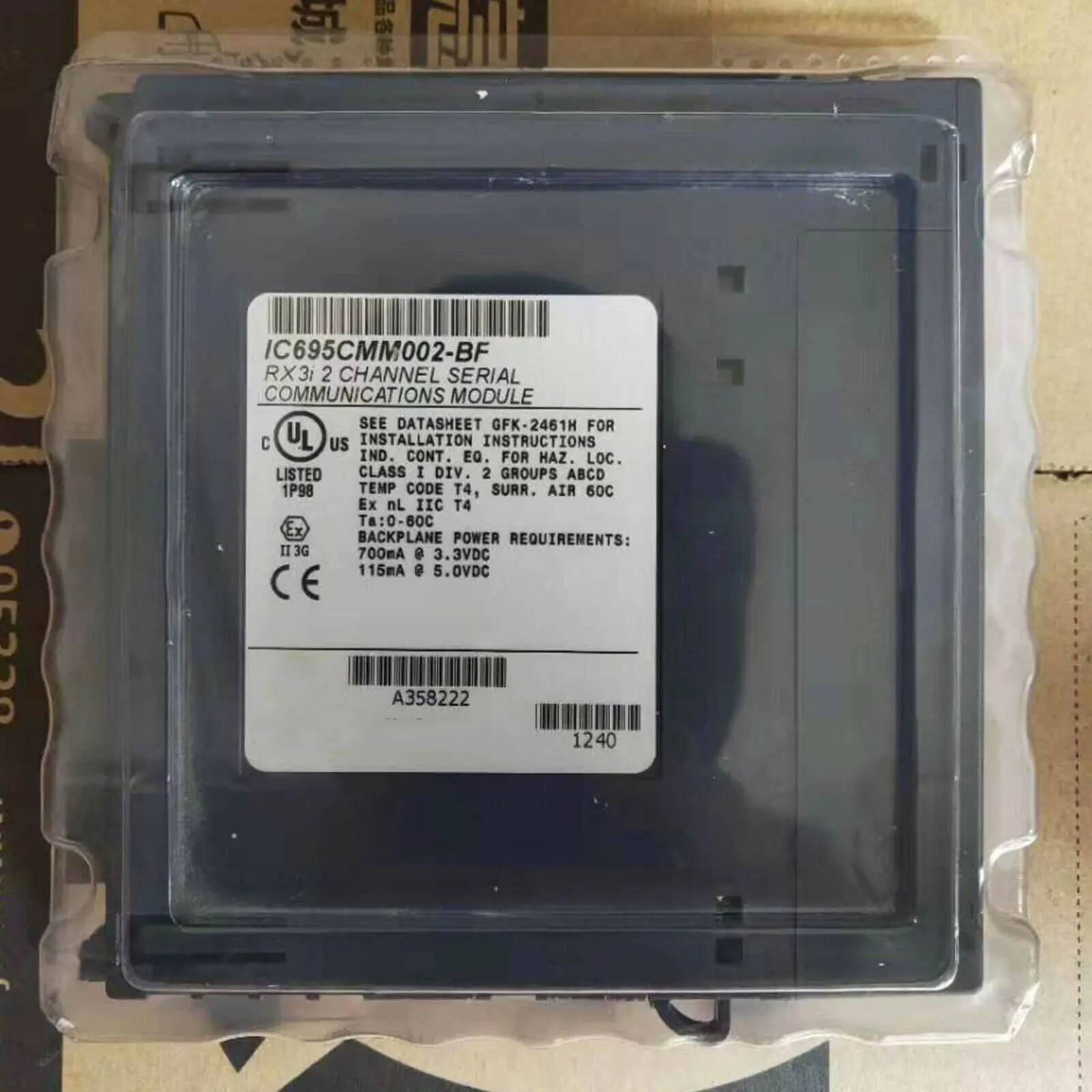 

Brand New IC693CPU372-BG One Year Warranty