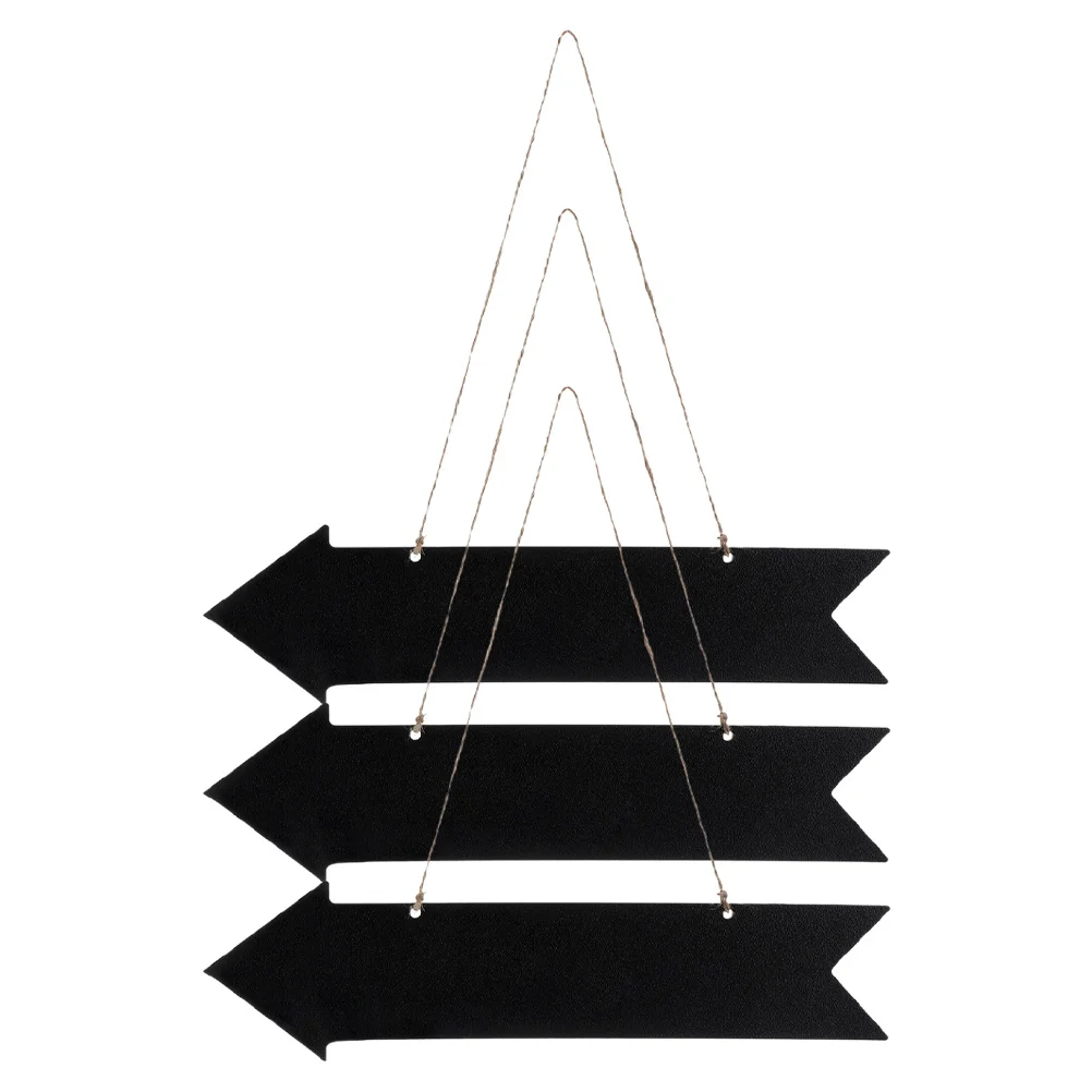 3 cartelli per lavagna appesi, superficie di scrittura liscia in legno per eventi, decorazione della parete di casa, guida direzionale