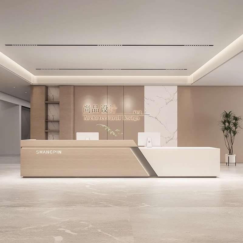 طاولة أثاث البار أتيليه مركز تجميل حديث فاخر استقبال الحد الأدنى الكنيسة بولبيتو مكتب رخيص موسترادور استقبال الجبهة