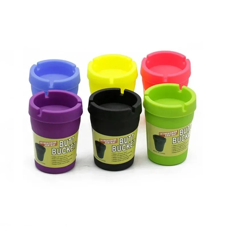 New car luminous ashtray portable ashtray creative funnel plastic ashtray Ashtray